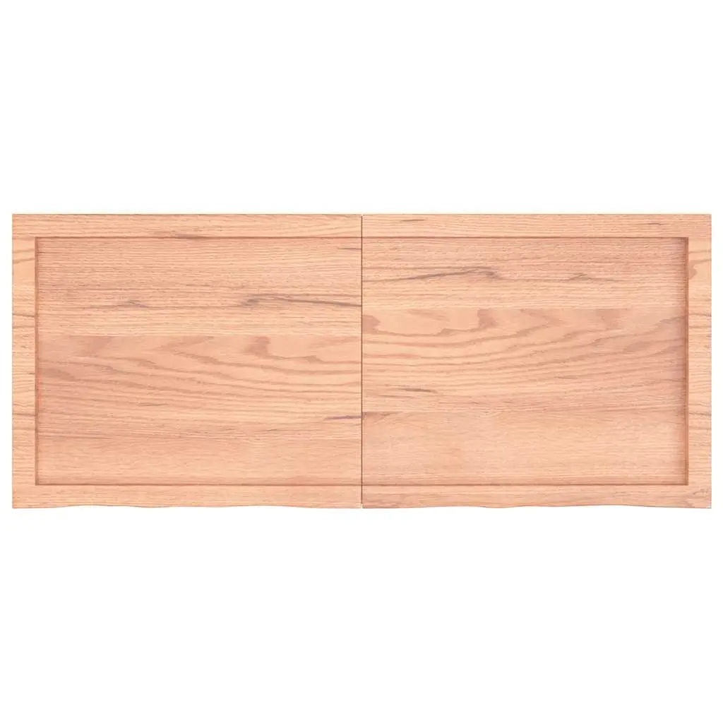 Solid Oak Wood Tabletop with Live Edge for Easy Use