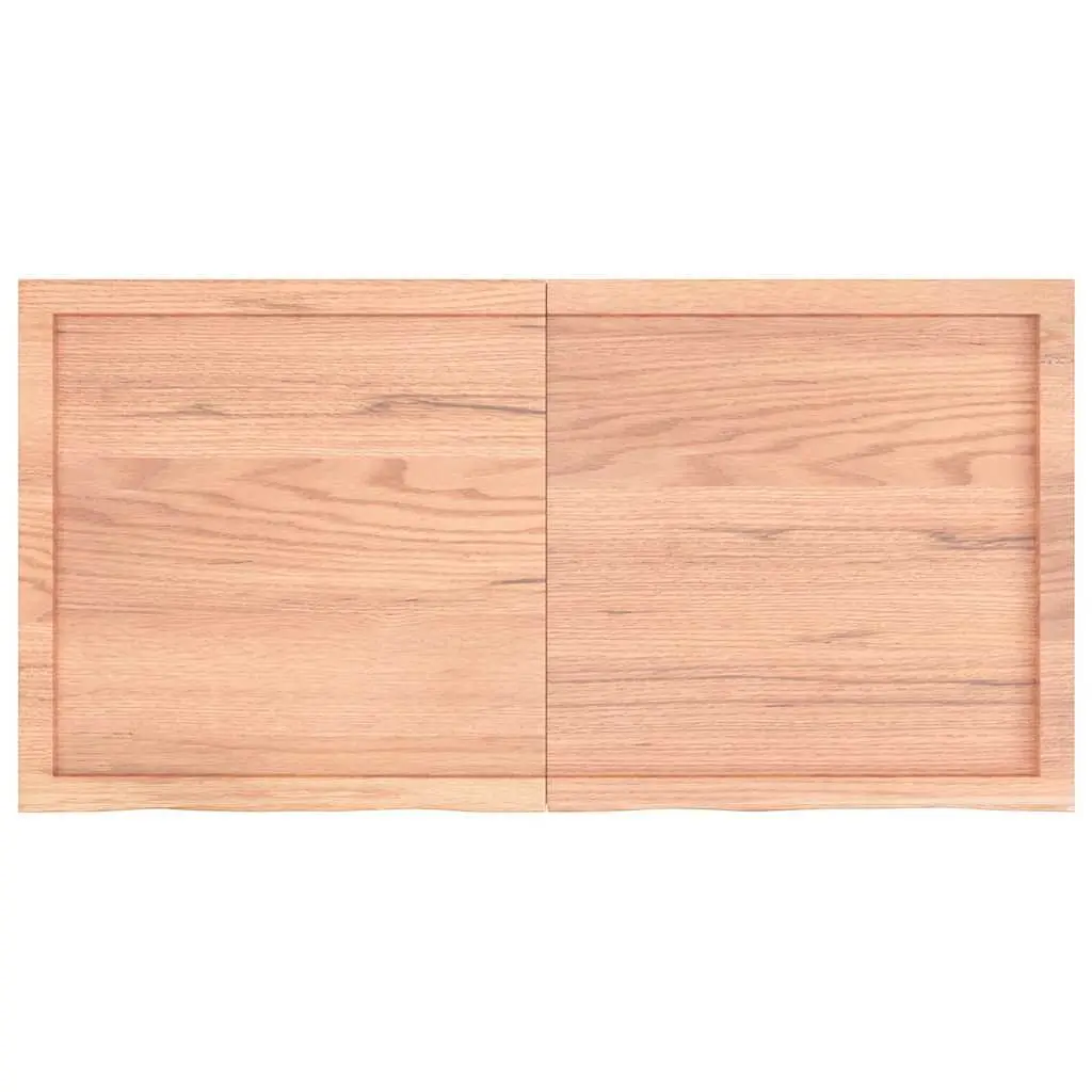 Light Brown Solid Oak Wood Folding Table Top 120x60cm