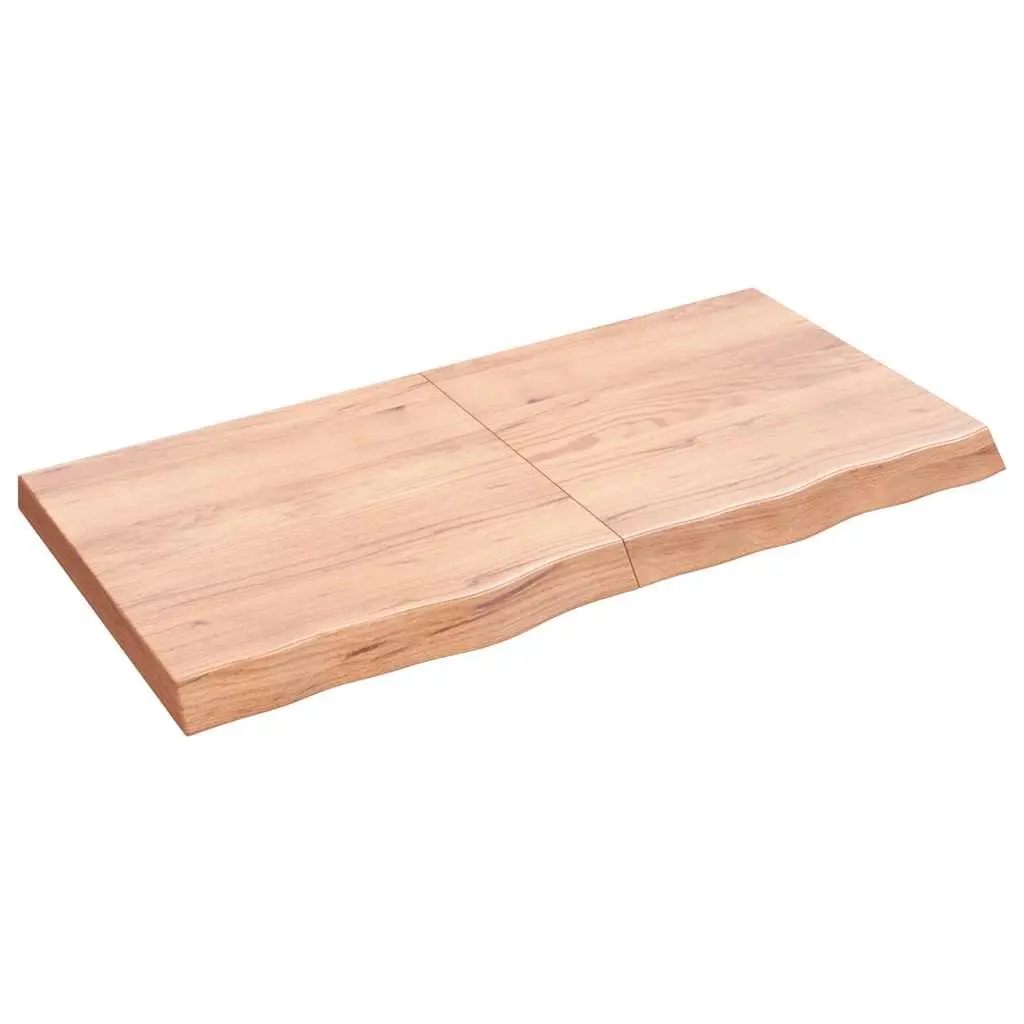 Brown Solid Oak Folding Table Top 120x60x6 cm