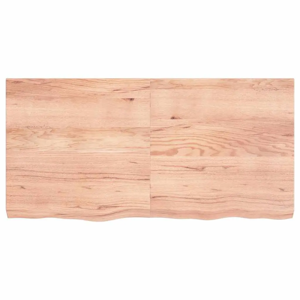 Brown Solid Oak Folding Table Top 120x60x6 cm