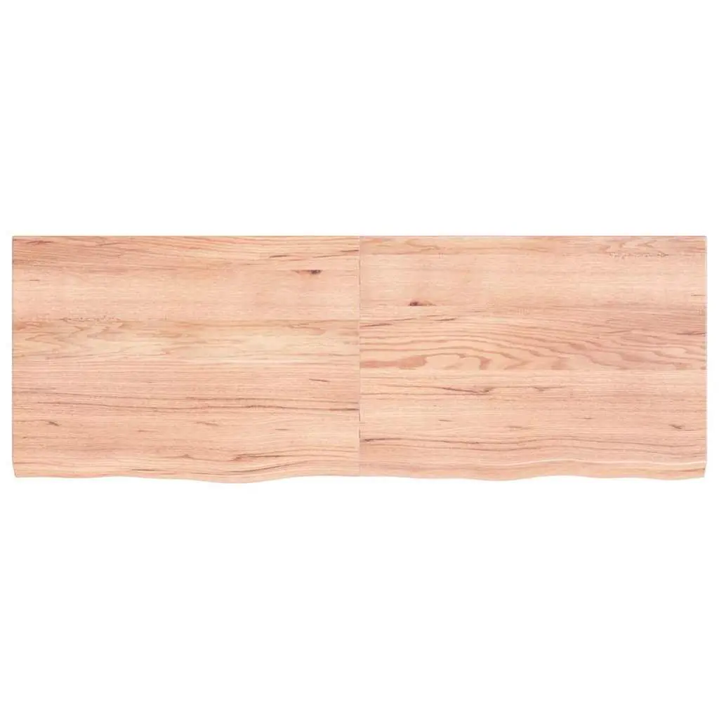 Solid Oak Wood Table Top 140x50cm with Live Edge