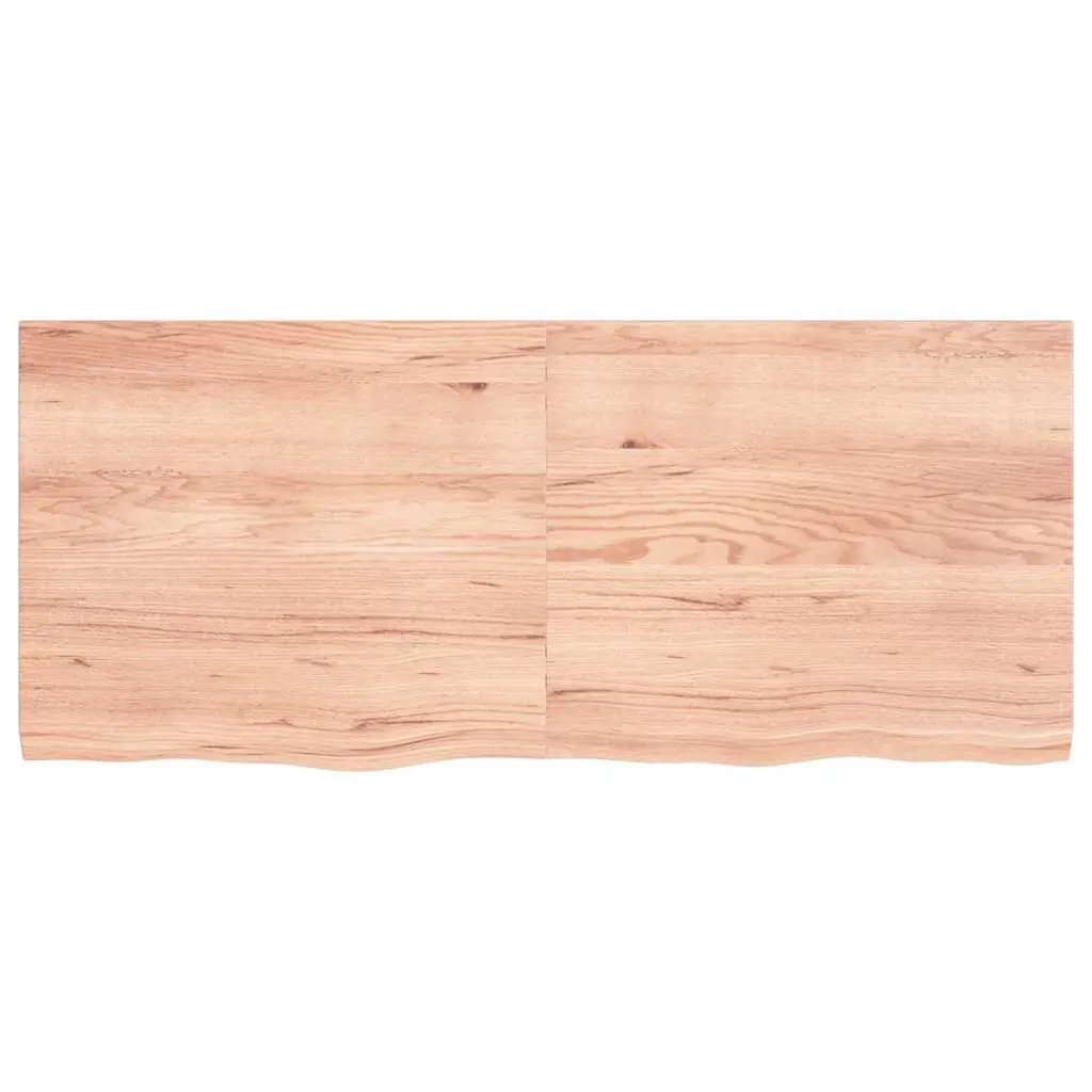 Brown Solid Oak Wood Folding Table Top 140x60cm