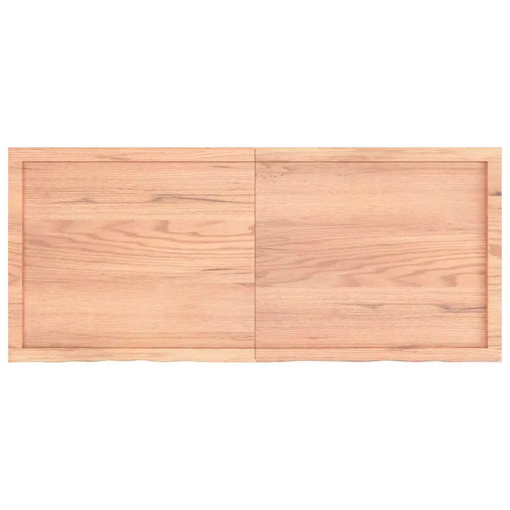 Brown Solid Oak Wood Folding Table Top 140x60cm