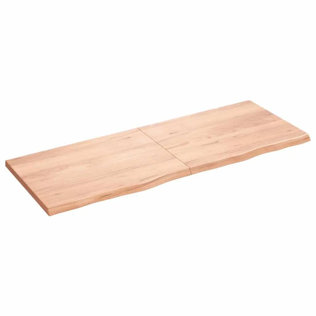 Solid Oak Wood Table Top Brown 160x60cm Replacement Folding Treated Surface