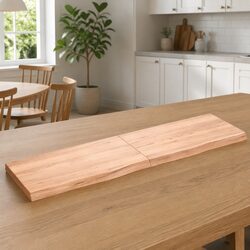 Brown Solid Oak Wood Table Top Replacement Board 180x50x6 cm