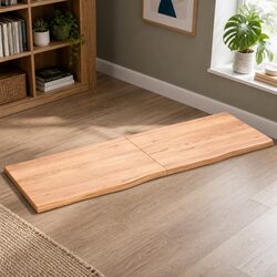 Handcrafted Solid Oak Wood Table Top 180x60 cm