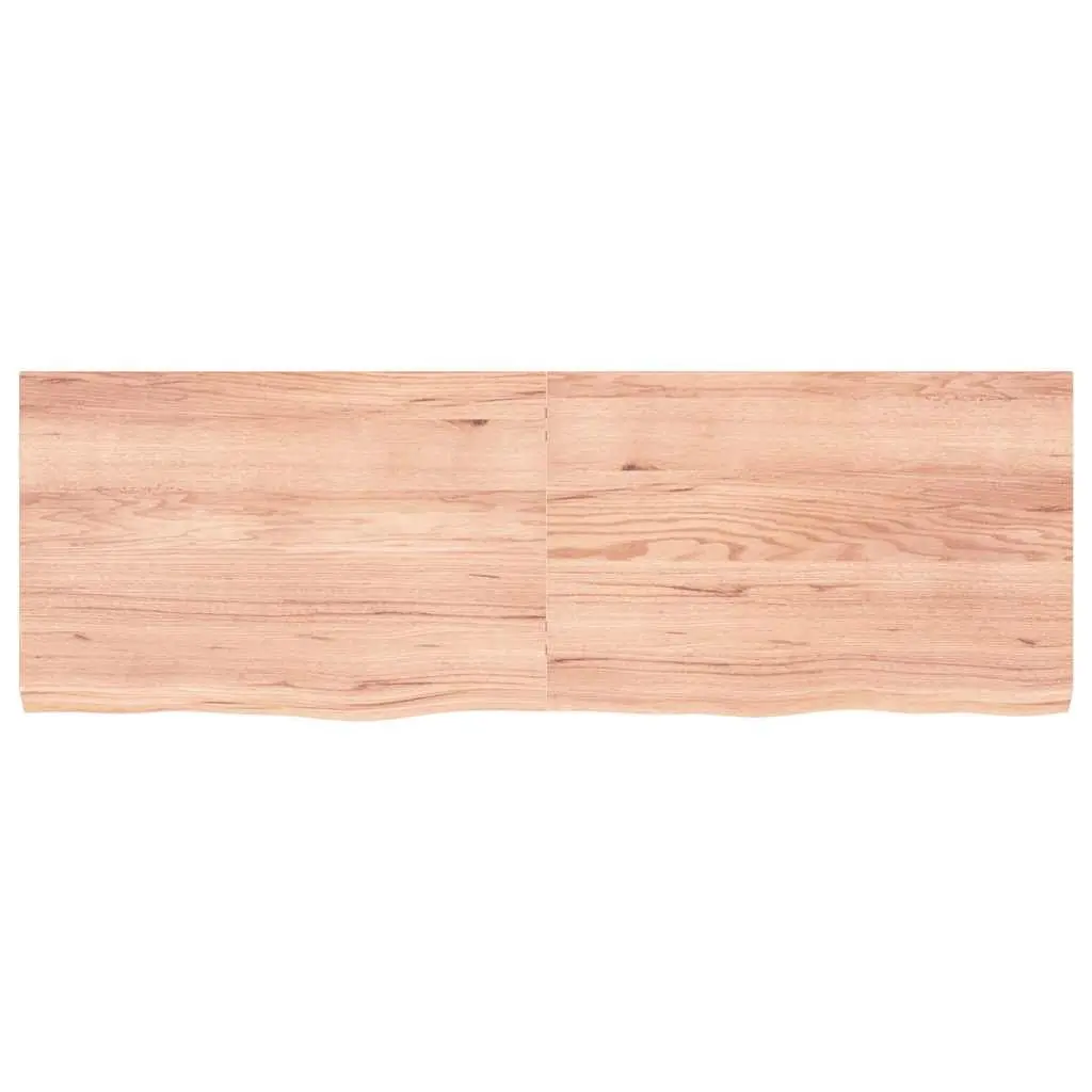 Solid Oak Wood Table Top Brown 180x60 cm Folding Live Edge