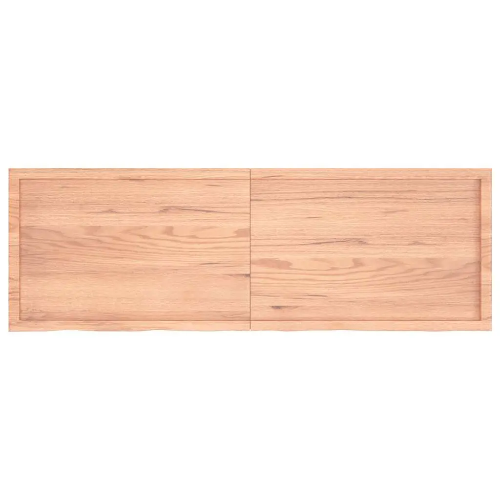 Solid Oak Wood Table Top Brown 180x60 cm Folding Live Edge