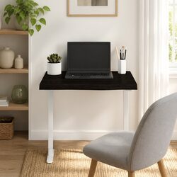 Dark Brown Solid Oak Wood Replacement Tabletop 60x40x4 cm