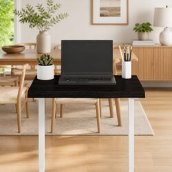 Dark Brown Solid Oak Wood Table Top 60x50x4cm