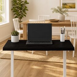 Solid Oak Tabletop in Dark Brown 80x50x4 cm