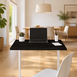 Solid Oak Replacement Tabletop in Dark Brown 80x60x2 cm