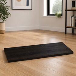 Solid Oak Replacement Tabletop in Dark Brown 80x60x2 cm
