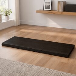 Dark Brown Solid Oak Wood Table Top 100x50x6 cm