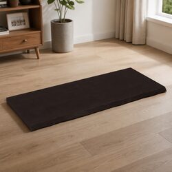 Dark Brown Solid Oak Wood Table Top 120x50cm