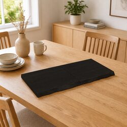 Dark Brown Solid Oak Wood Folding Table Top 120x60cm
