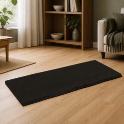 Solid Oak Wooden Table Top 140x60cm Dark Brown