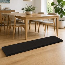 Dark Brown Solid Oak Wood Table Top 160x40cm