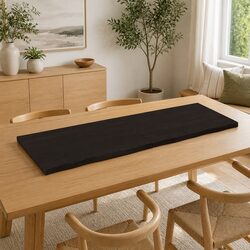 Dark Brown Solid Oak Wood Table Top 160x60cm