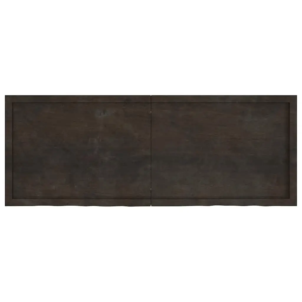 Solid Oak Wood Table Top Dark Brown 160x60cm Replacement Tabletop Natural Live