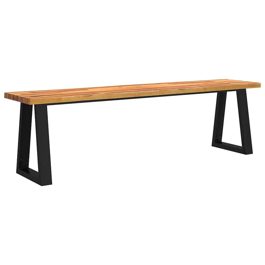 Dining Set Live Edge 3 Piece Solid Acacia Wood Brown