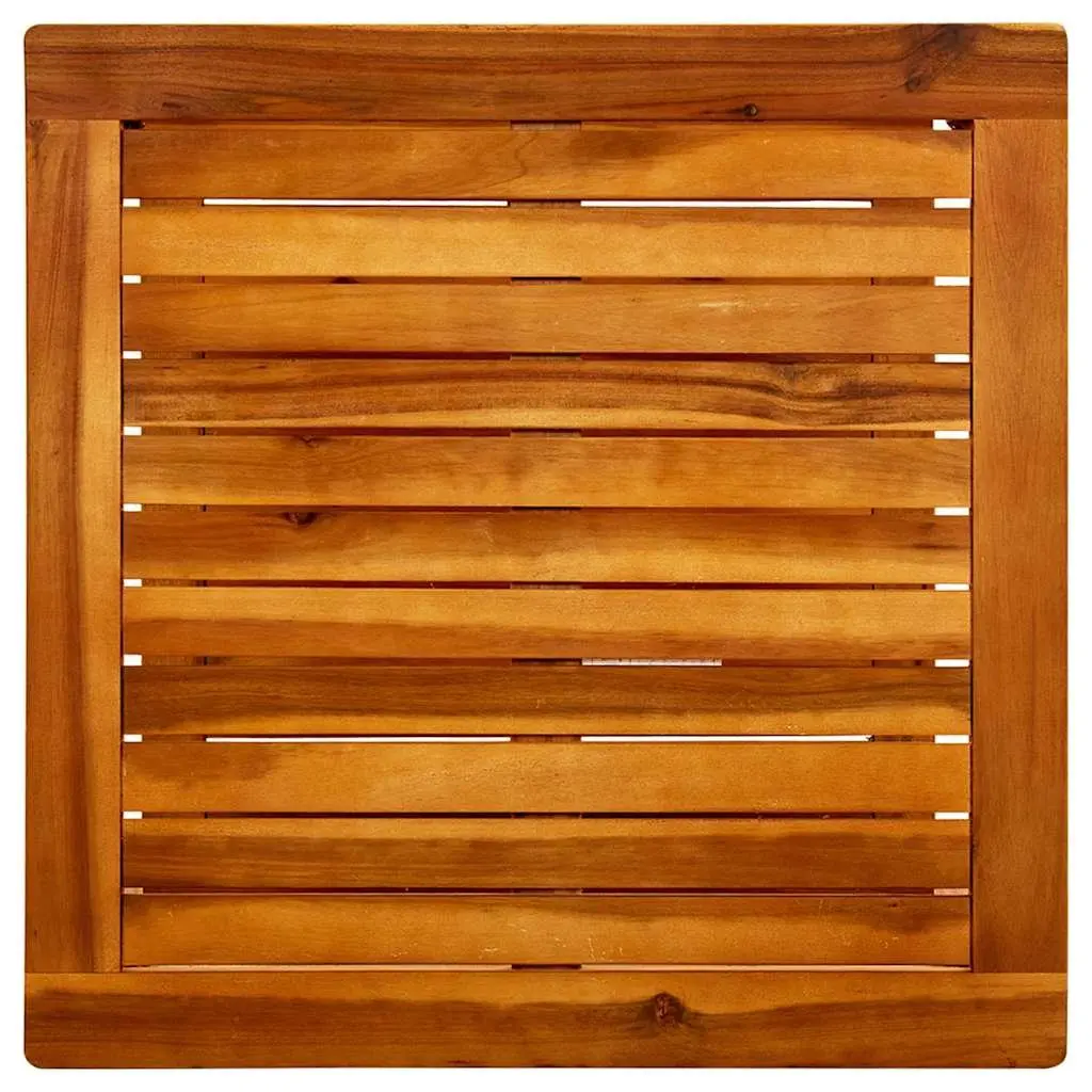 Acacia Wood Coffee Table with Storage Shelf