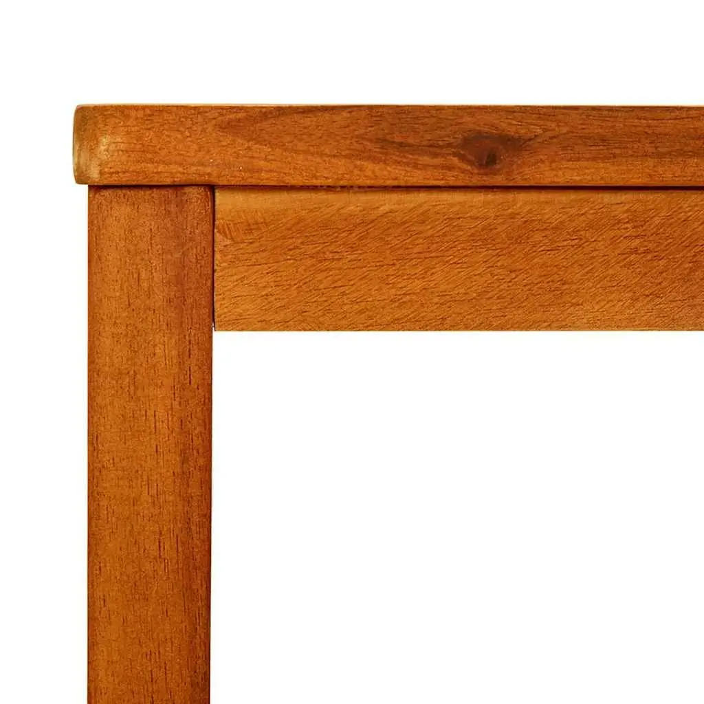 Acacia Wood Coffee Table with Storage Shelf