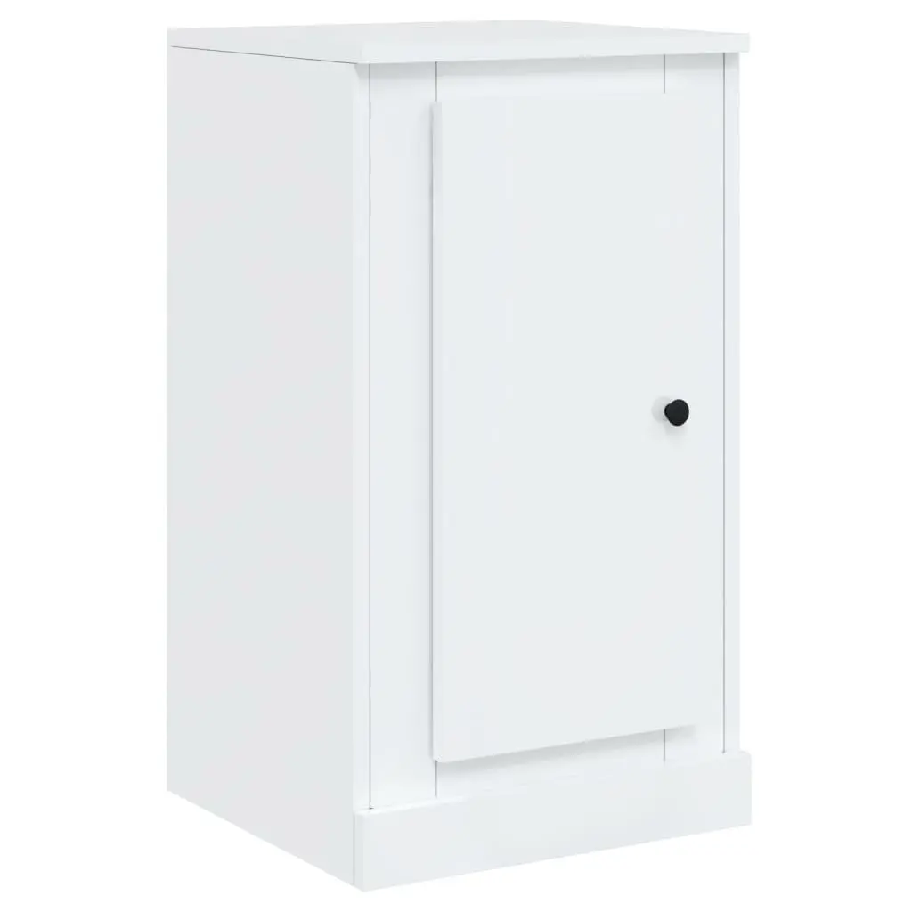 3-Piece White High Gloss Sideboard Storage Set
