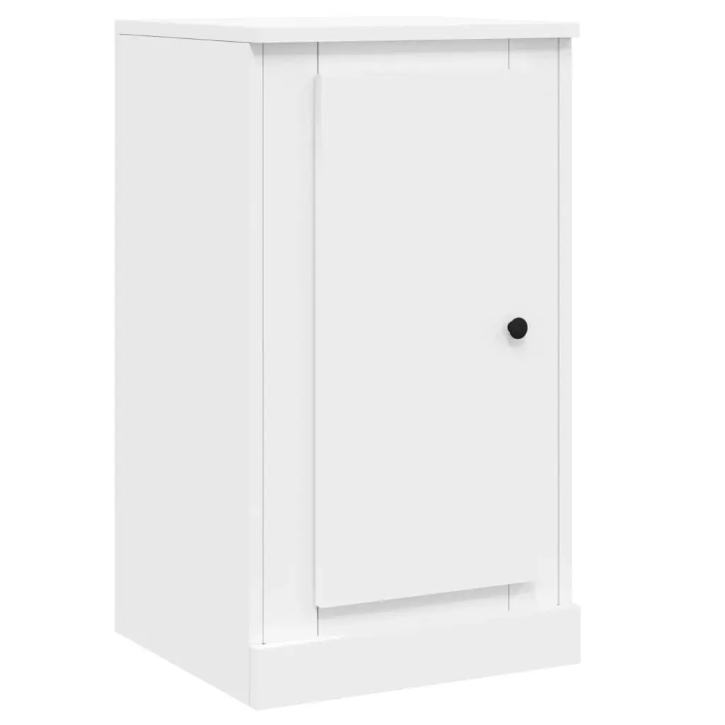 Set of 3 White Engineered Wood Sideboards for Storage
