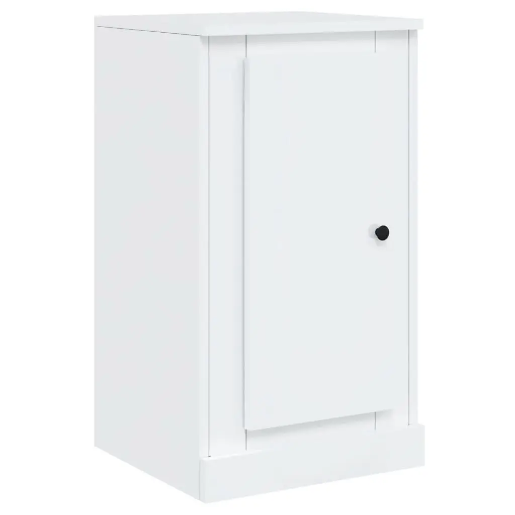 White High Gloss Sideboards Set of 3 Engineered Wood Storage Cabinet Buffet Display Furniture