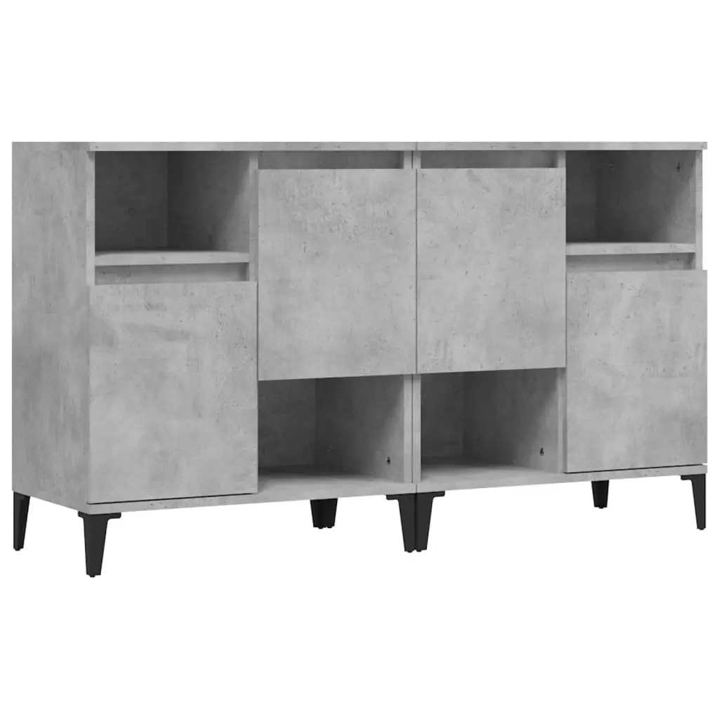 Sideboard Cabinet Grey Engineered Wood 60x35x70 cm Storage Unit Home Furniture
