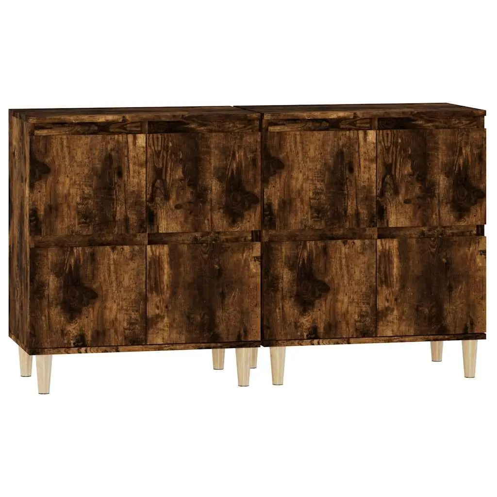 Brown Engineered Wood Sideboard Cabinet 60x35x70cm