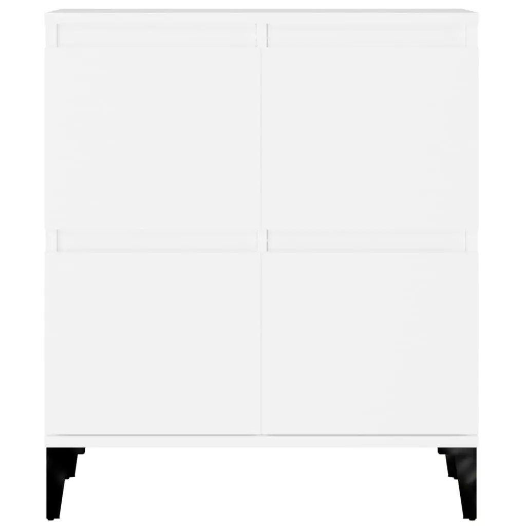 Sideboards 2 pcs White 60x35x70 cm Storage Cabinet Engineered Wood Compartments