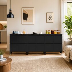 Classic Black Sideboards Set of 3 for Your Home