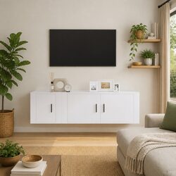Wall-Mounted TV Cabinet Set for Cozy Living Spaces