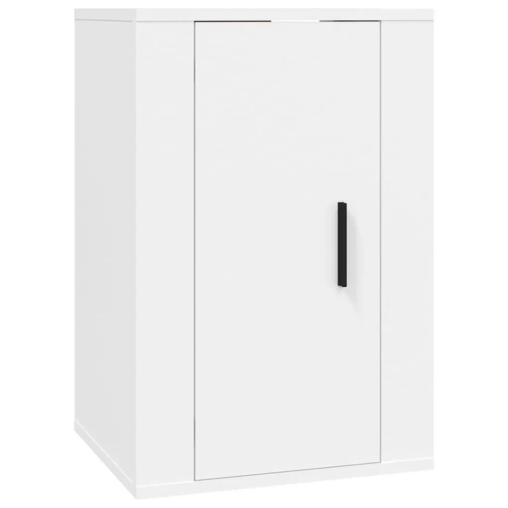 3 Piece White TV Cabinet Set for Living Spaces