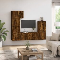 Elegant Wall-Mounted TV Cabinet Set 5 Piece Storage Unit