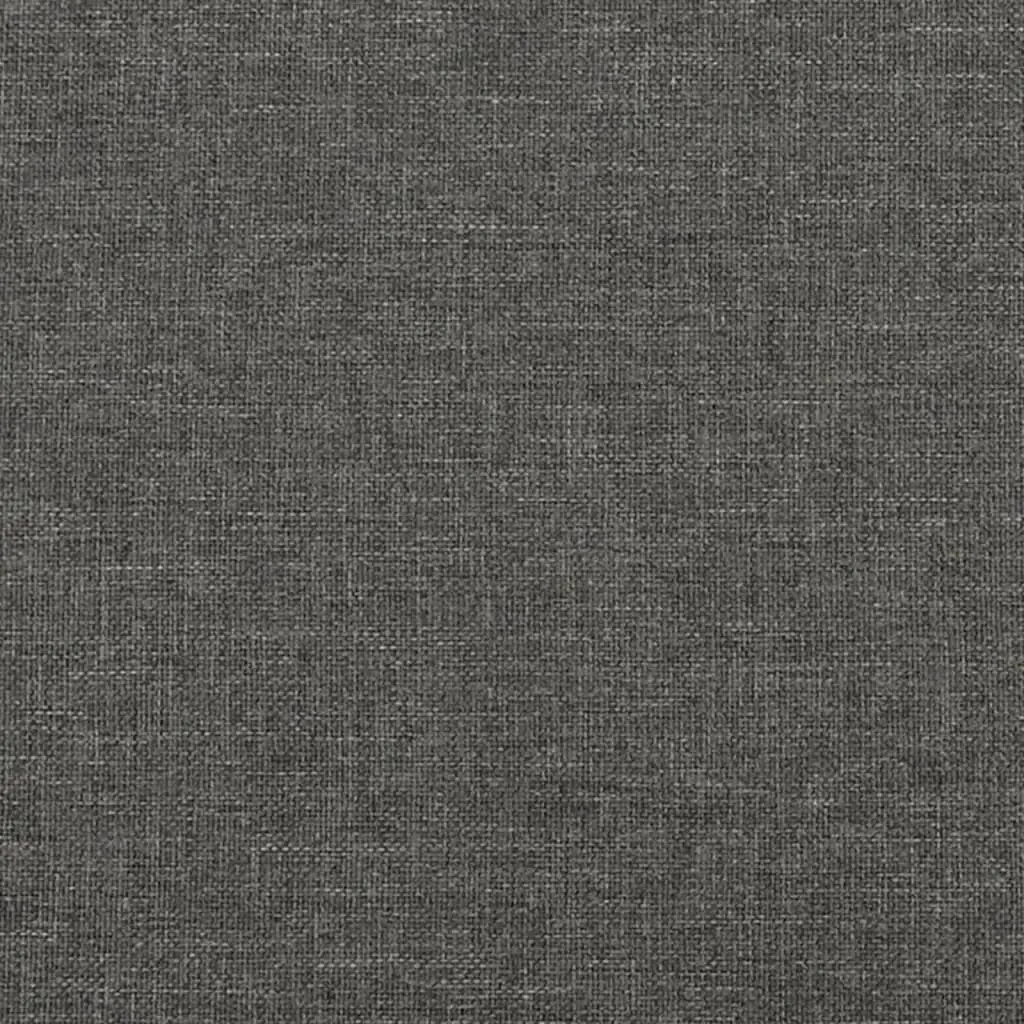 King Single Grey Fabric Upholstered Box Spring Bed Frame