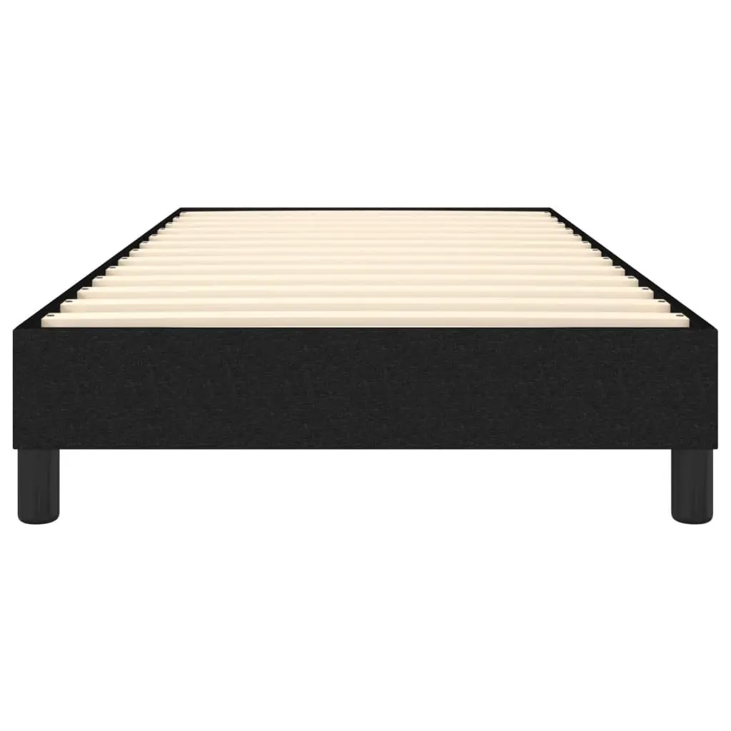 Black Fabric King Single Box Spring Bed Frame