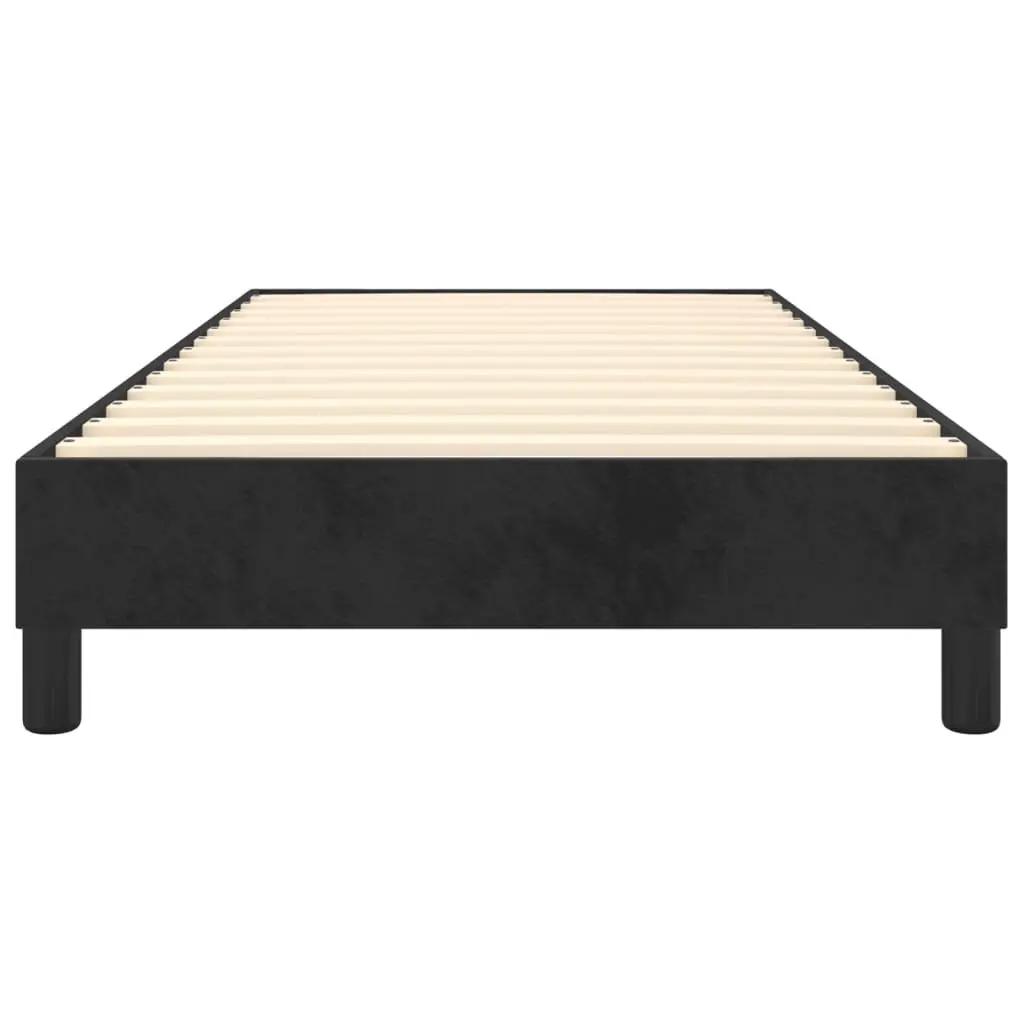 Velvet Upholstered Box Spring Bed Frame King Single