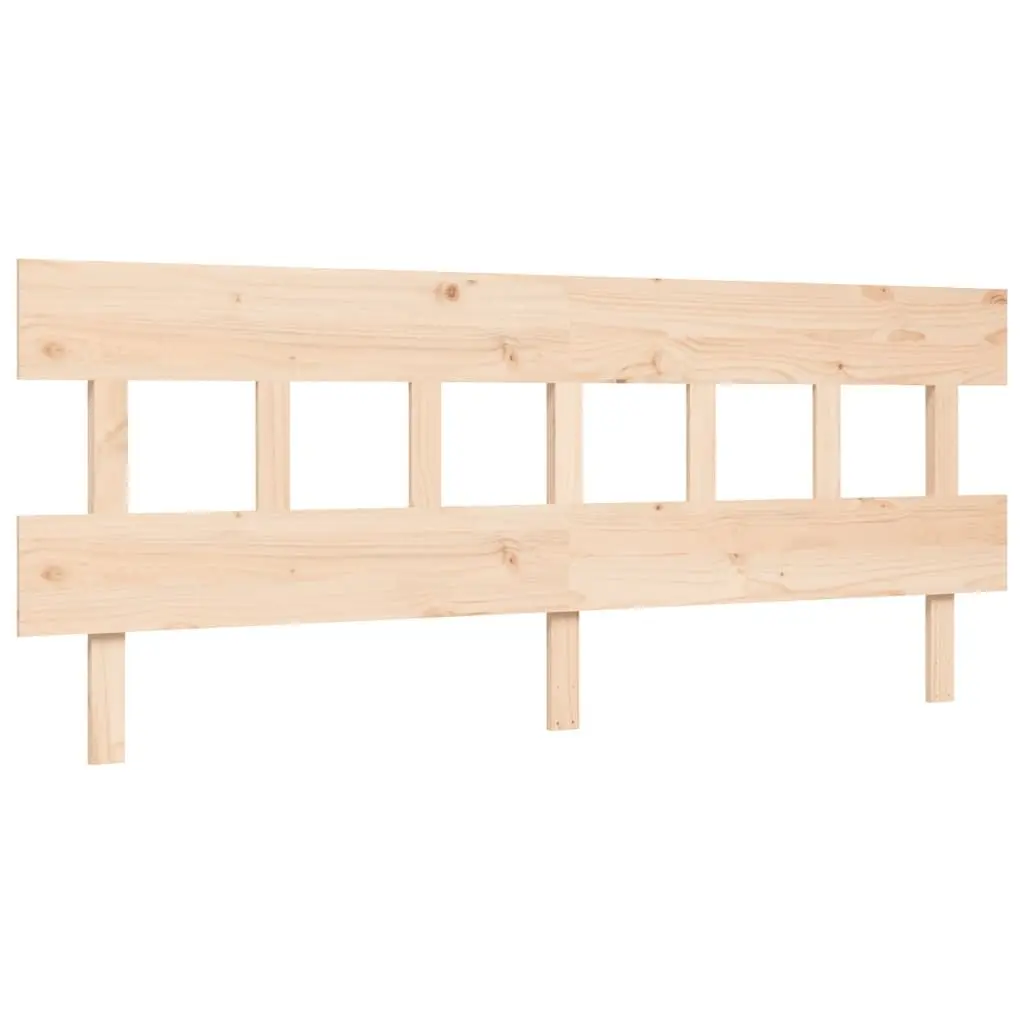 Solid Pine Wood King Bed Frame 183x203 cm