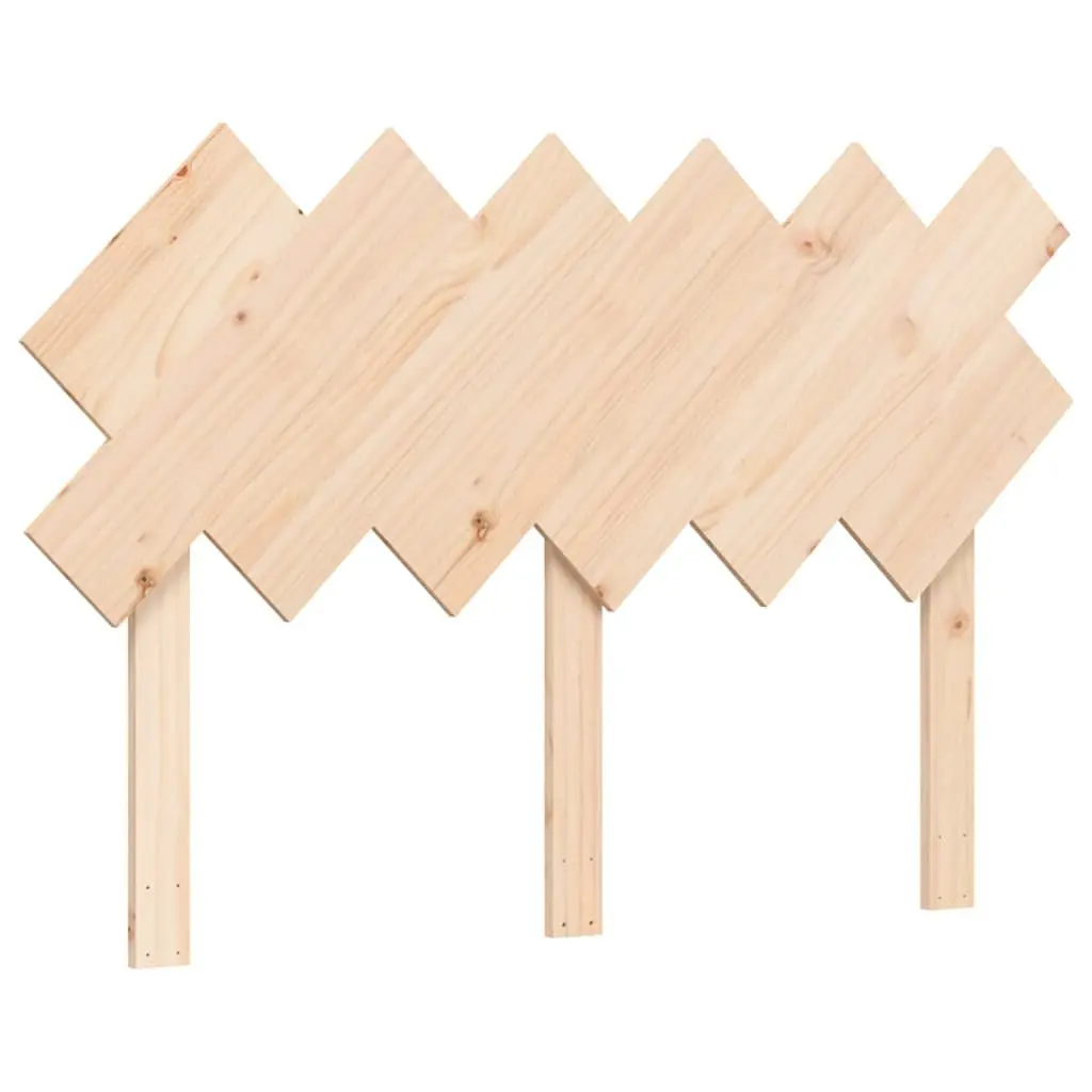 Pine Solid Wood Bed Frame 135x190 cm with Headboard