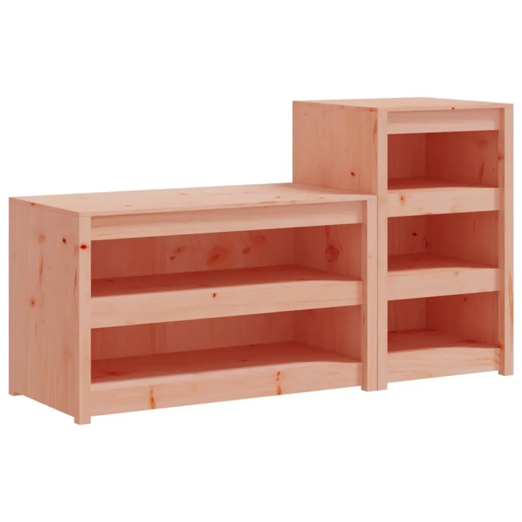Garden Storage Cabinets 2 pcs Solid Wood for Outdoor Kitchens