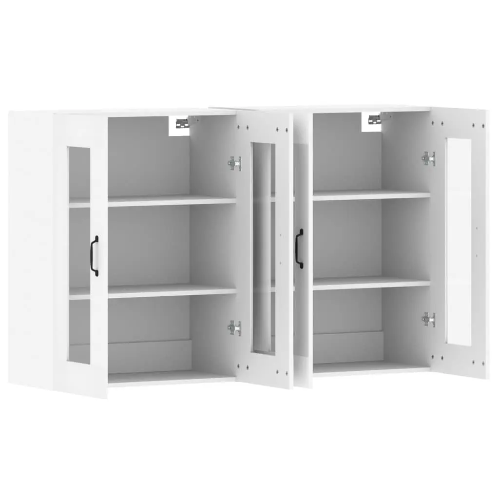 Wall Mounted Storage Cabinets 2 pcs White