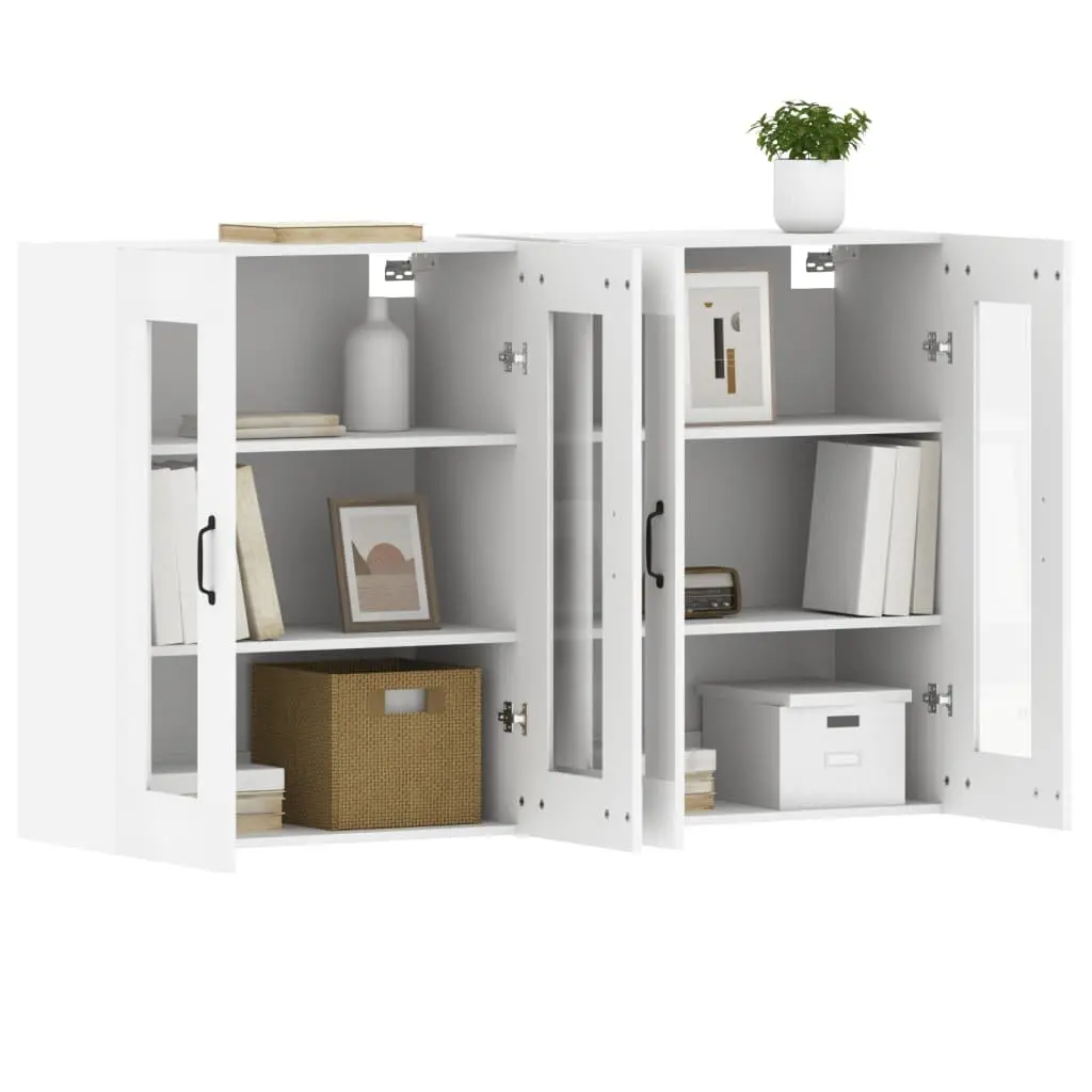 Wall Mounted Storage Cabinets 2 pcs White