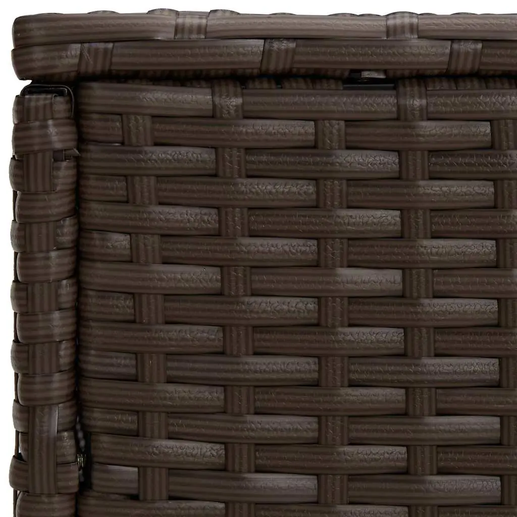 End Tables Set of 3 Brown Rattan Different Sizes Shapes Outdoor PE Rattan