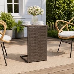 C Table Brown 40x35x60cm Stylish Accent End Table