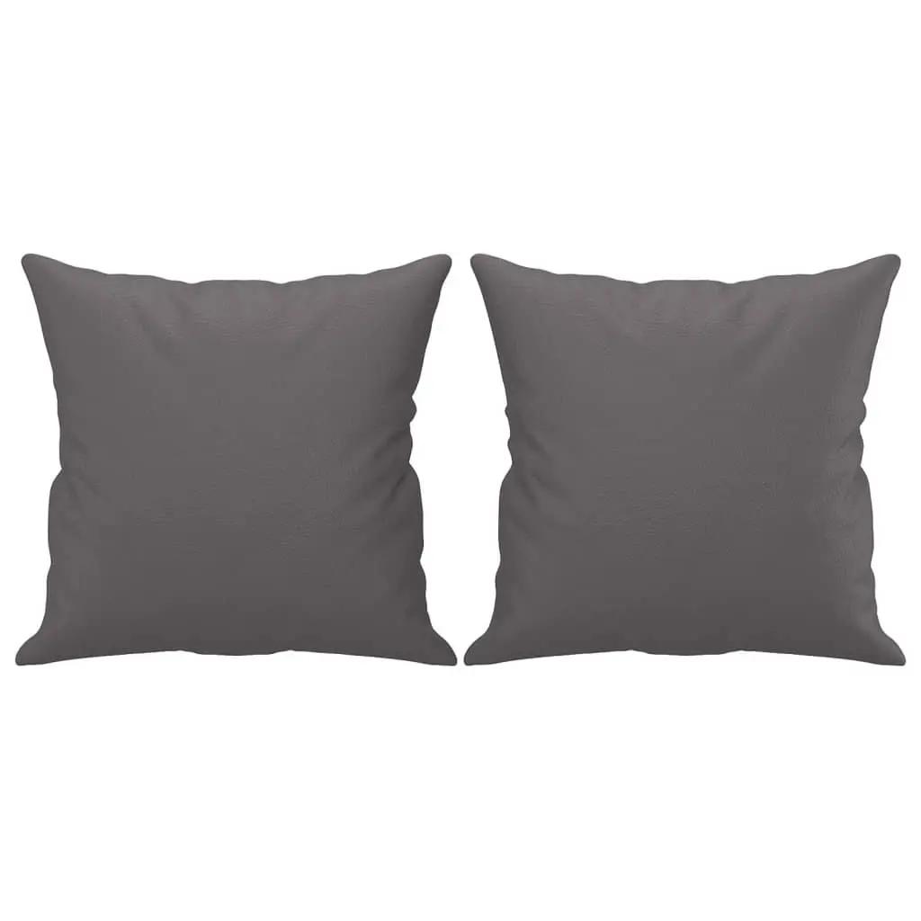 2-Seater Sofa Grey Faux Leather 140cm Metal Frame