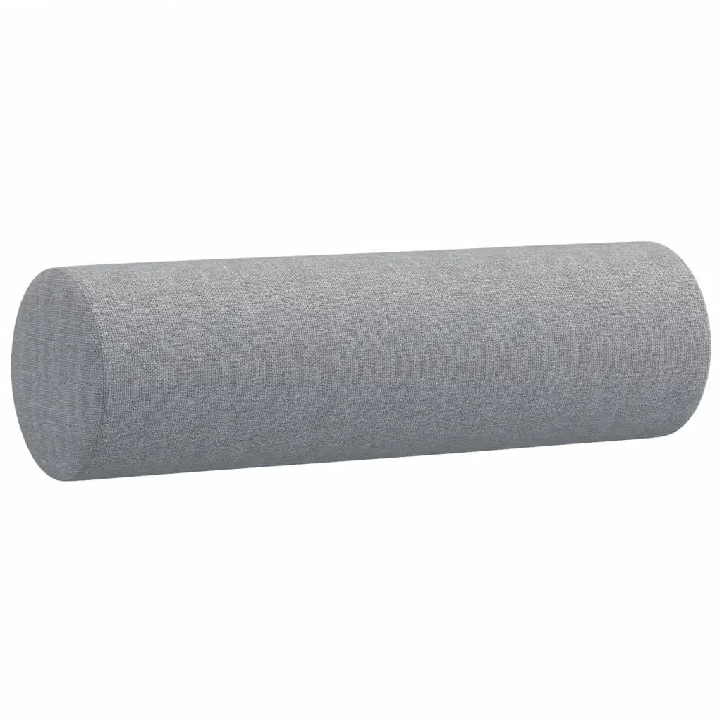 2-Seater Sofa with Throw Pillows Grey Fabric Lounge Couch Modern Design 120cm