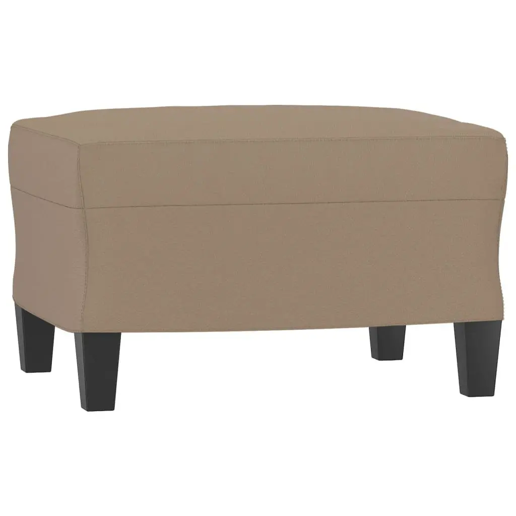 3-Seater Sofa Brown Faux Leather 180cm Living Room Furniture